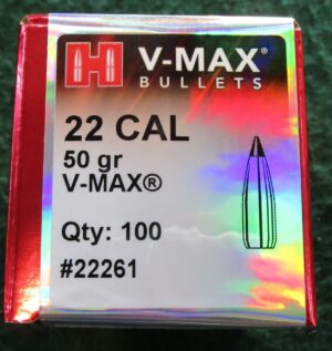 22 Cal .224 50 gr V-MAX QTY 100.....#22261