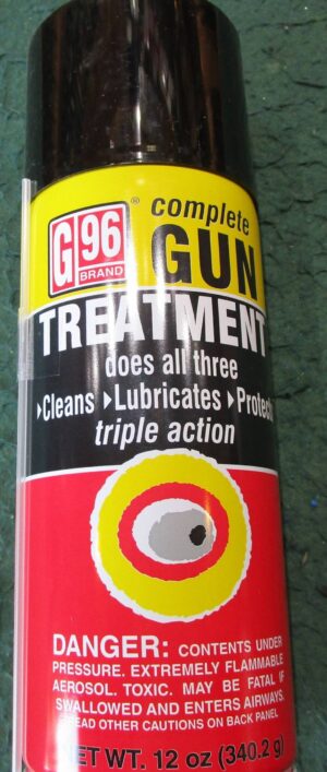 G96 GUN TREATMENT 12 FL OZ, CLEANS, PROTECTS AND LUBRICATES...NEW!!