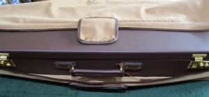 HIGH RIB LEATHER GUN CASE AND CANVAS COVER...............NEW!!