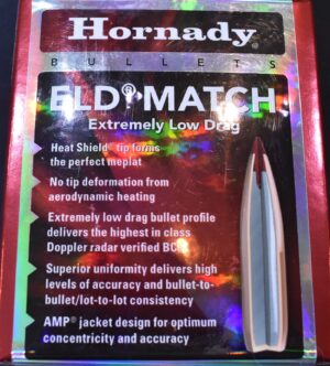 HORNADY ELD-MATCH. 6.5MM 147 GRAIN ELD. MATCH.100 PER BOX......#26333..............NEW!!