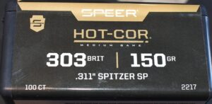 SPEER 303 CAL 150 GRAIN JACKETED SPITZER SP 100 PACK  #2217.......NEW!!