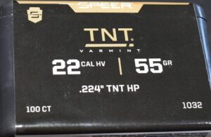 SPEER 22 CAL 55 GRAIN TNT  SP 100 PACK  #1032.......NEW!!