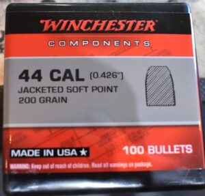 WINCHESTER  44 CAL JACKETED SOFT POINT PROJECTILES(.426")...NEW!!