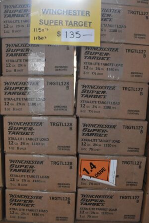 WINCHESTER SUPER TARGET SHOTGUN SHELLS 1150 & 1180 7.5 & 8 SHOT
