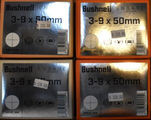 BUSHNELL ENGAGE 3-9 X 50 RIFLE SCOPES
